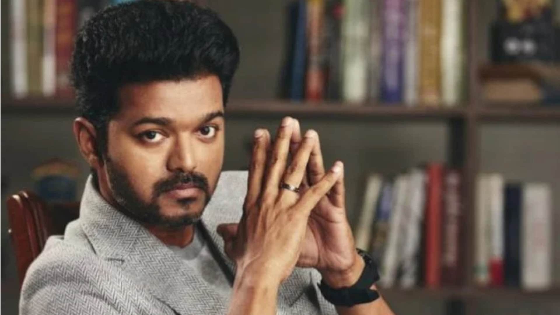Leo Thalapathy Vijay starerr Lokesh Kanagaraj directed film first look poster released on actor birthday