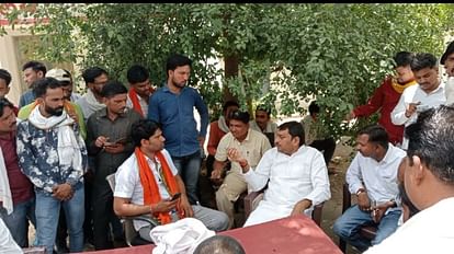 MLA sat on a dharna atRaksa police station Angered by action of police