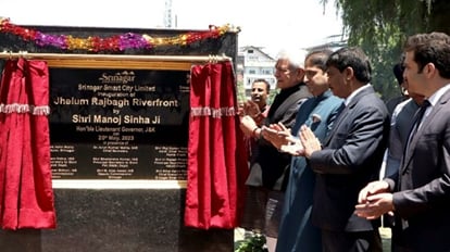 Jhelum Rajbagh riverfront in Srinagar dedicated to the public, inaugurated by LG Manoj Sinha