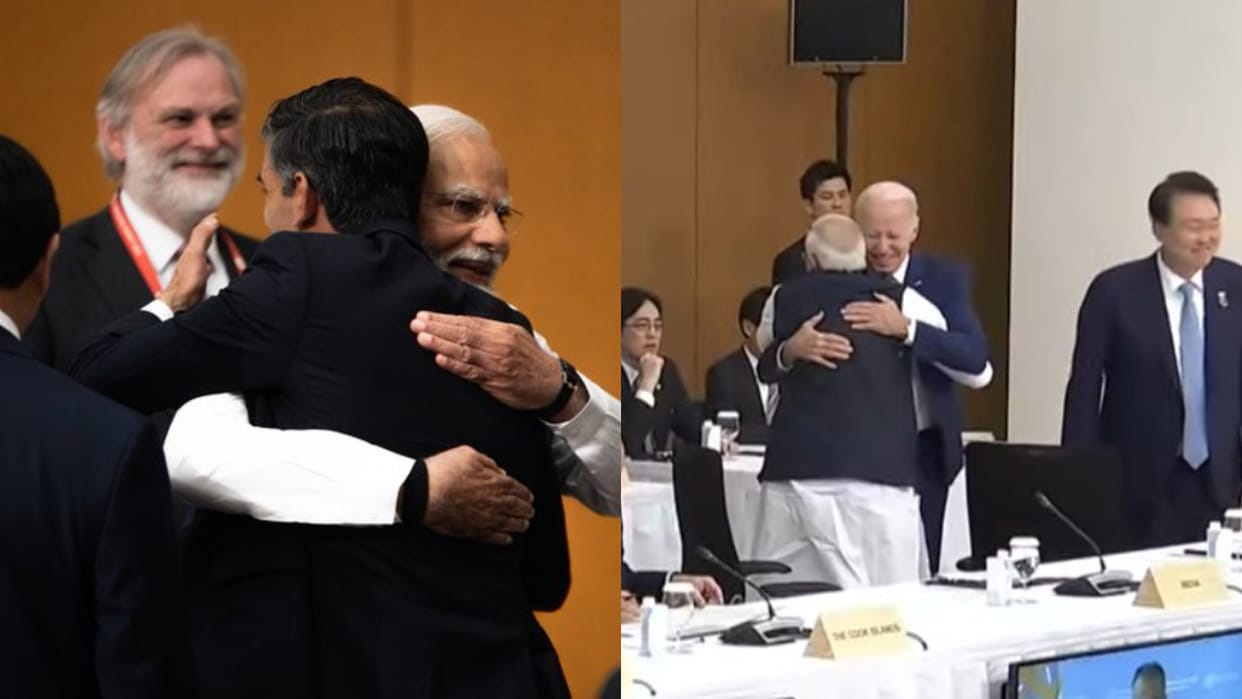 G-7 Summit: Biden-Modi's old friendship seen in G-7, met warmly in the meeting; hugged each other