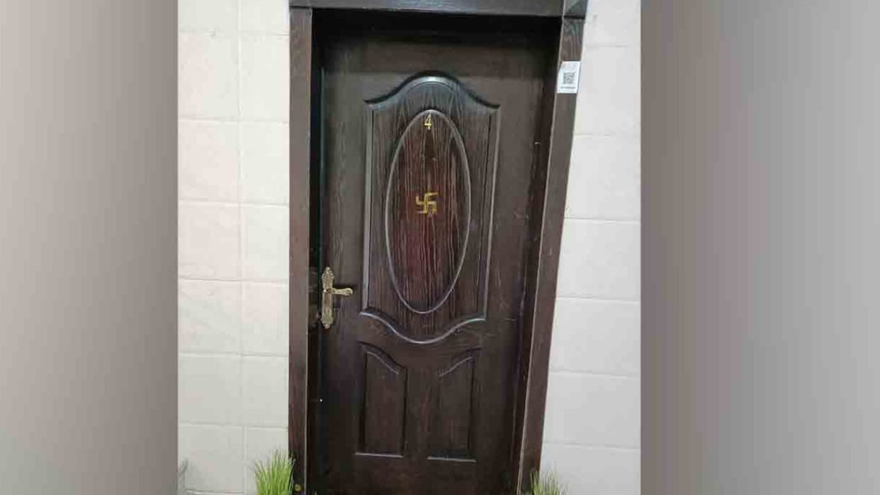 Andhra Pradesh Man Jailed in Saudi Arabia for Swastika Symbol on Door
