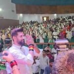 SK मेमोरियल हॉल में सांसद चिराग पासवान।