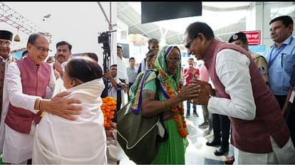 CM Shivraj sent off the pilgrims by flight, MP became the first state to travel by plane