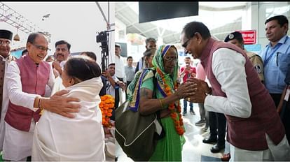 MP: सीएम शिवराज ने तीर्थयात्रियों को फ्लाइट से किया रवाना, विमान से यात्रा कराने वाला पहला प्रदेश बना एमपी CM Shivraj sent off the pilgrims by flight, MP became the first state to travel by plane