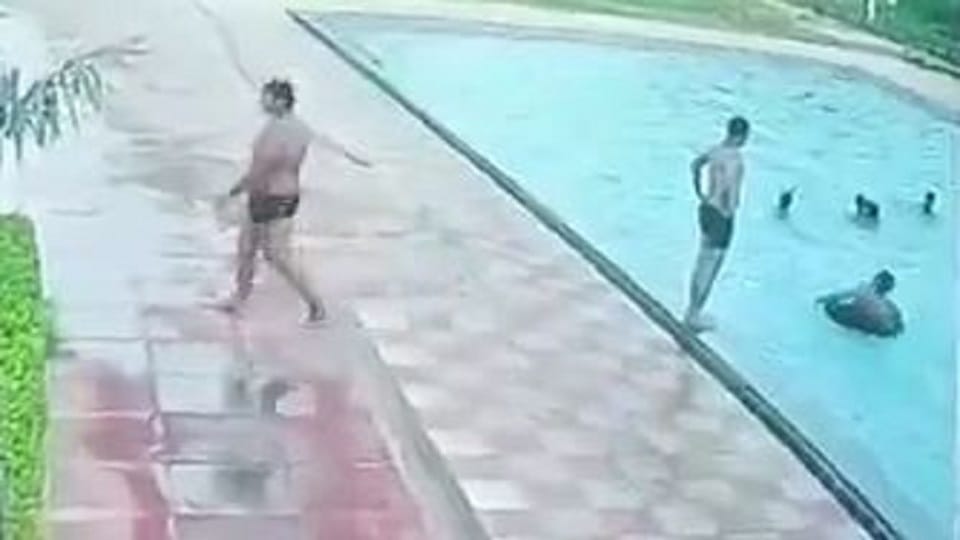 asif kept drowning friends kept having fun video of death in swimming pool goes viral