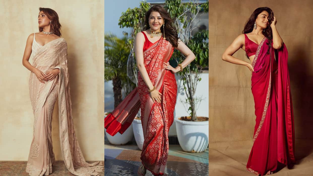 Fashion Best Saree Look of south actress take tips for stylish saree look