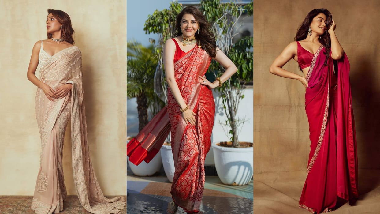 Fashion Best Saree Look of south actress take tips for stylish saree look