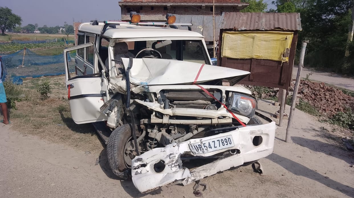 Mau Accident: Bolero car full of wedding procession collided with tractor, one dead, many injured