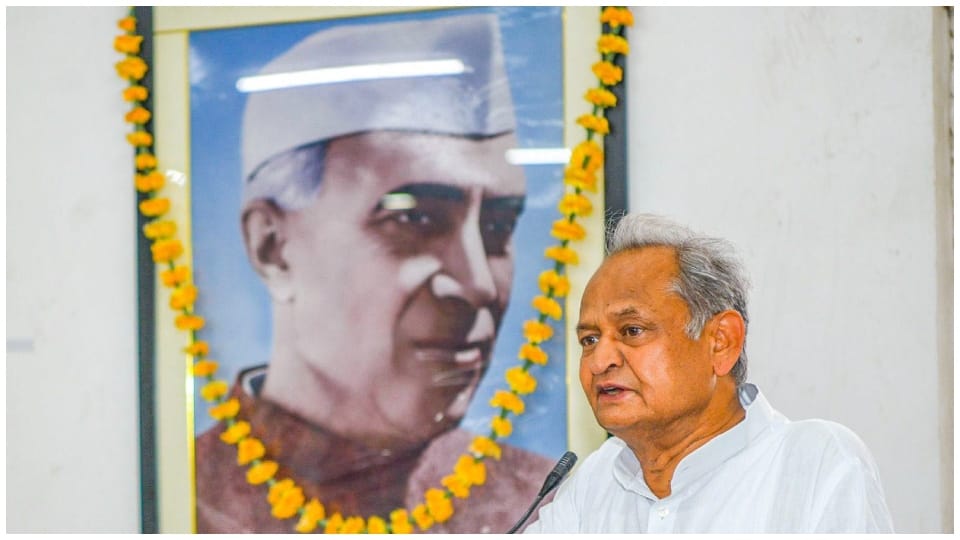 CM Ashok Gehlot said India got strength from Rajiv Gandhi thinking attacked PM Modi and Shah