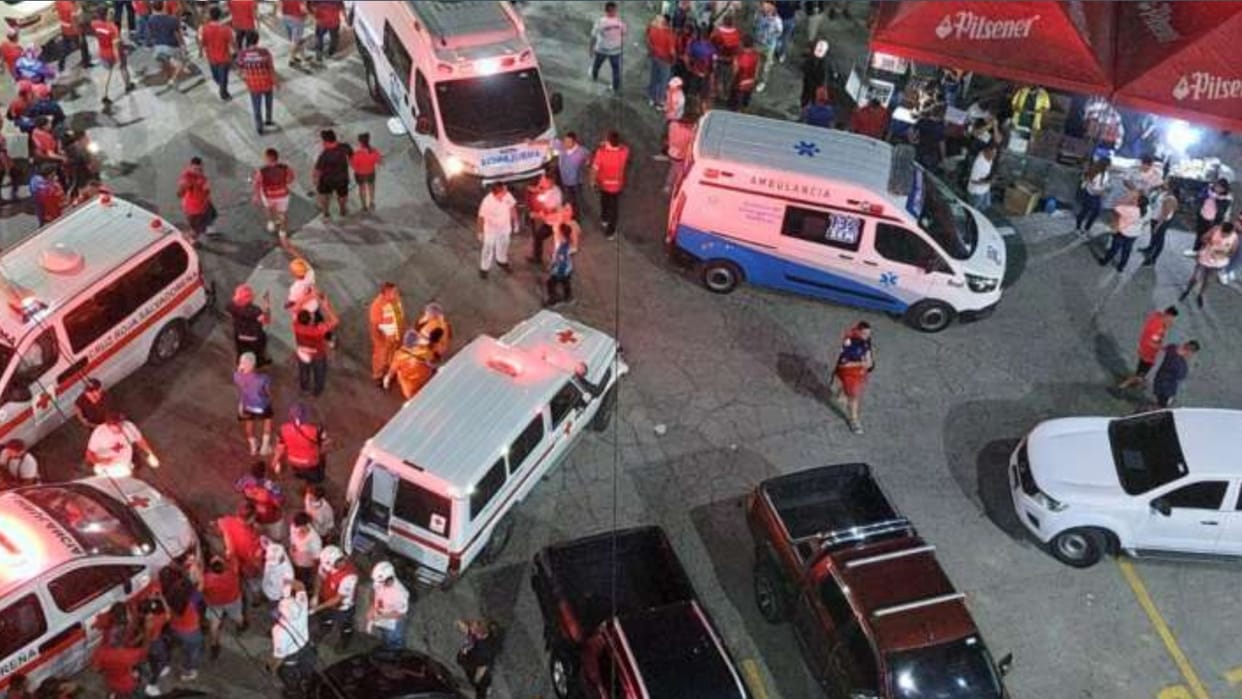 el salvador stampede killed nine in football match many injured