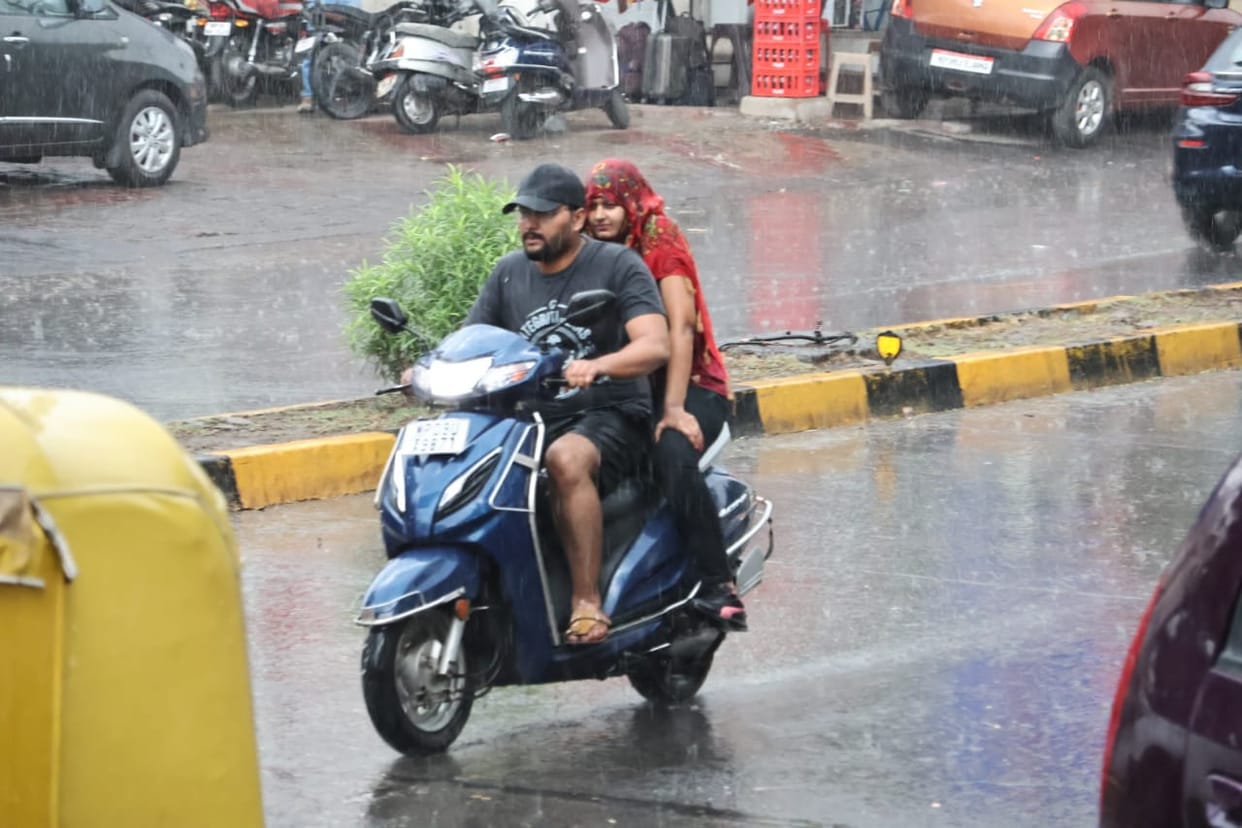 Local system being formed due to moisture received from April rains, hence it is raining