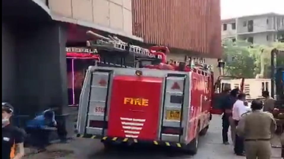 Fire broke out in Motinagar Fun Cinema 70 people were inside at the time of the incident all evacuated safe