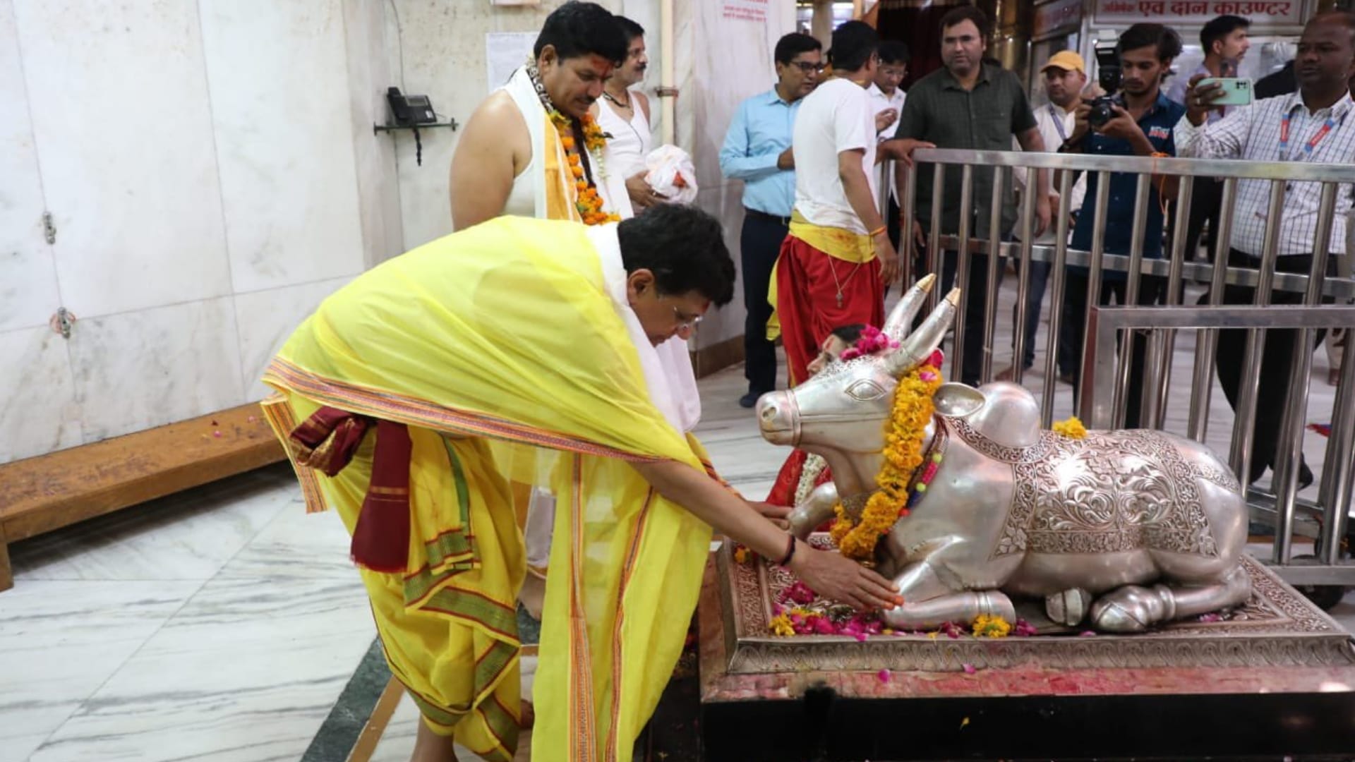 Ujjain Mahakal: Union Minister Piyush Goyal arrived to visit Baba mahakal worshiped also saw Mahakal Lok