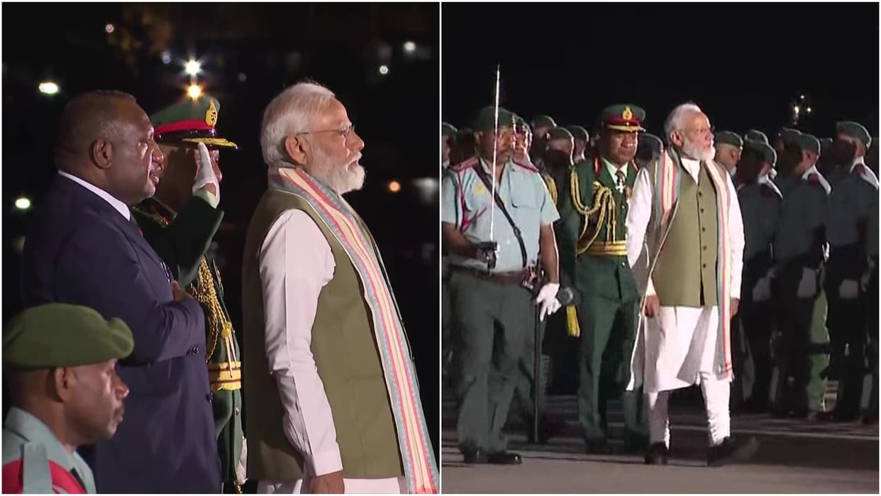 pm modi papua new guinea visit live news updates why its important china indo pacific ocean usa quad