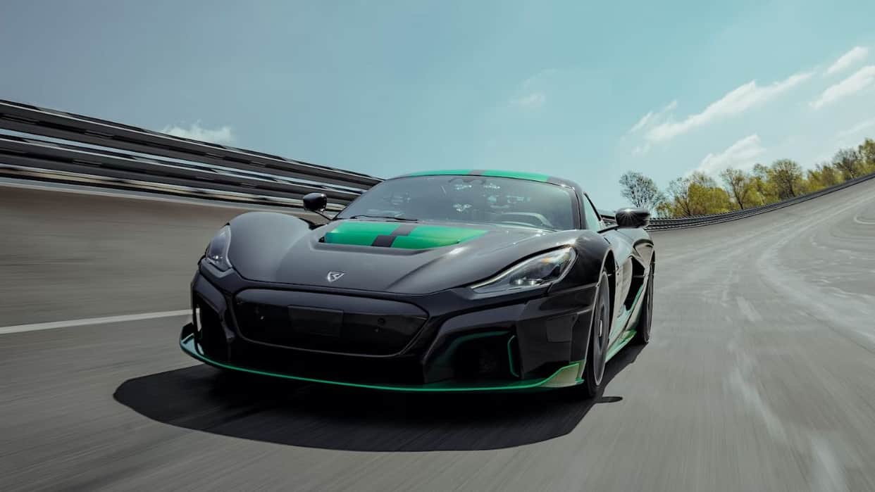 World's Fastest Car in Reverse Drive Rimac Nevera acheives 275.74 kmph holds Guinness World Records