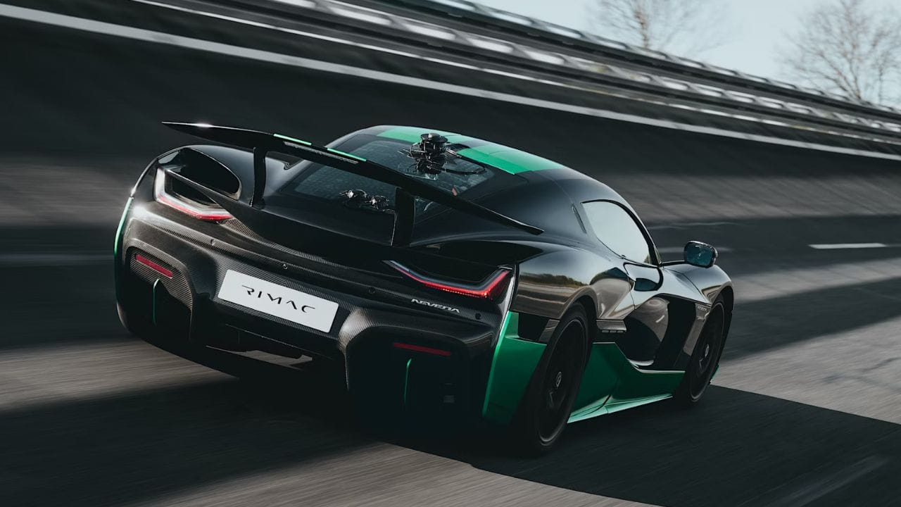 World's Fastest Car in Reverse Drive Rimac Nevera acheives 275.74 kmph holds Guinness World Records