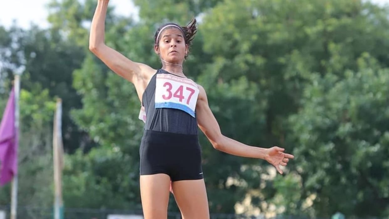 long jumper shaili singh excels in her first senior level competition wins bronze in Golden Grand Prix