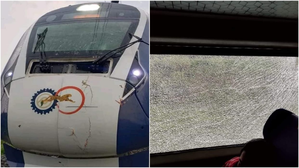 Tree branches fall on Puri-Howrah Vande Bharat amid storm and cracks windshield