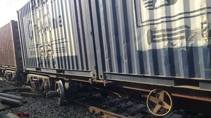 Indian Railway Goods train derailed on PDDU Nagar Gaya route