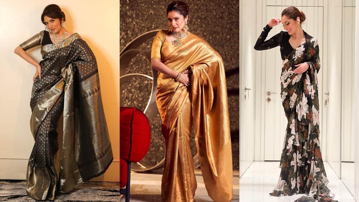 Fashion best saree look of Ankita Lokhande see her photos