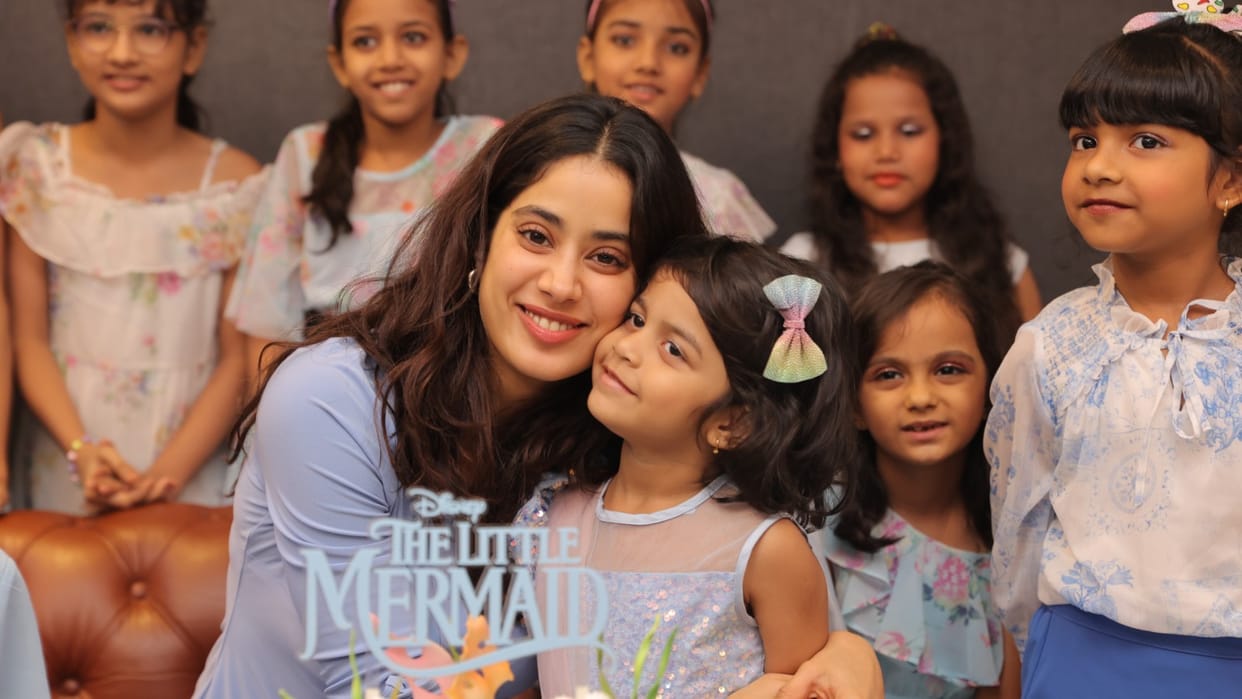 The Little Mermaid Janhvi Kapoor promote hollywood film with little girls said she cannot wait to watch movie