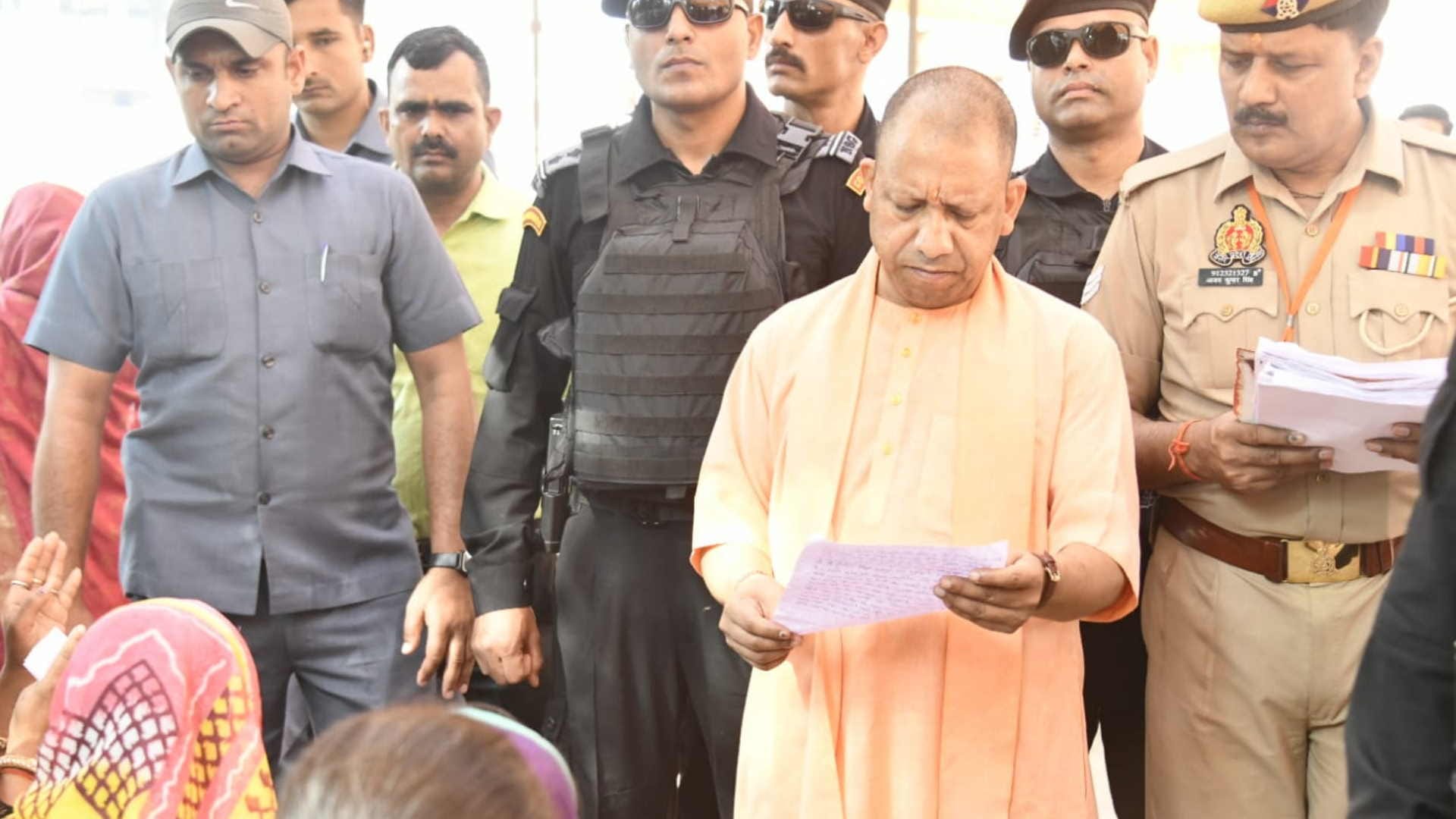 cm yogi adityanath held Janta Darshan in gorakhpur