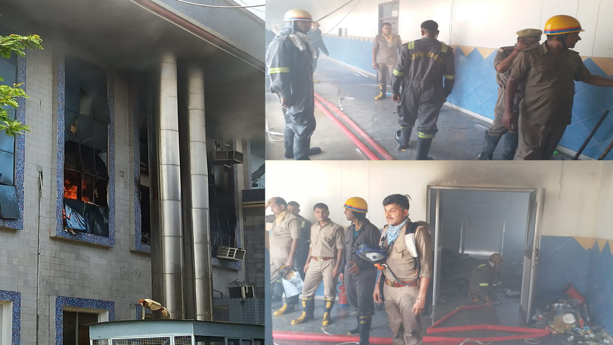 Kanpur: Fire broke out in CSJM University