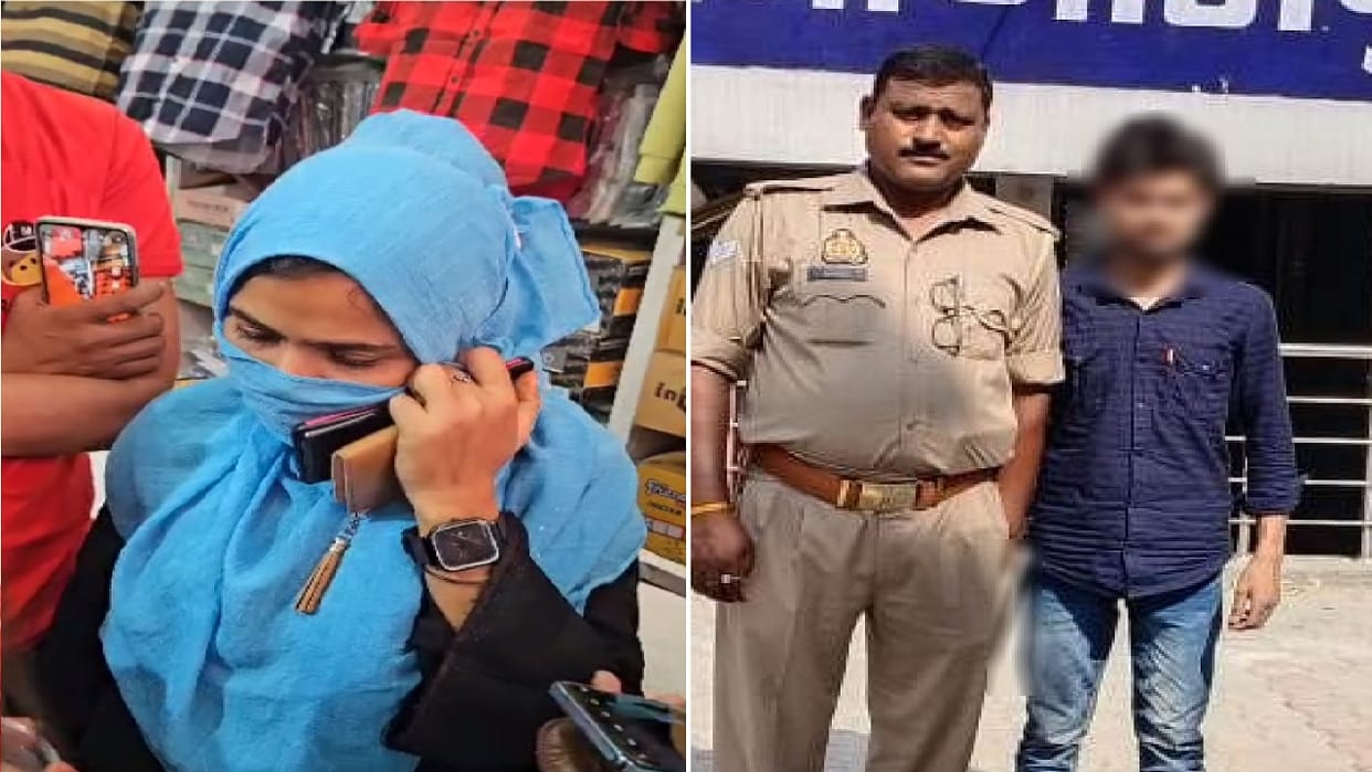Muslim woman caught with youth of other community in Bhojpur Moradabad uproar