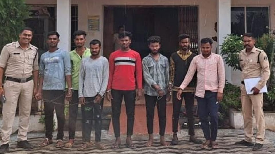 Seven accused arrested for robbing girl after molesting her