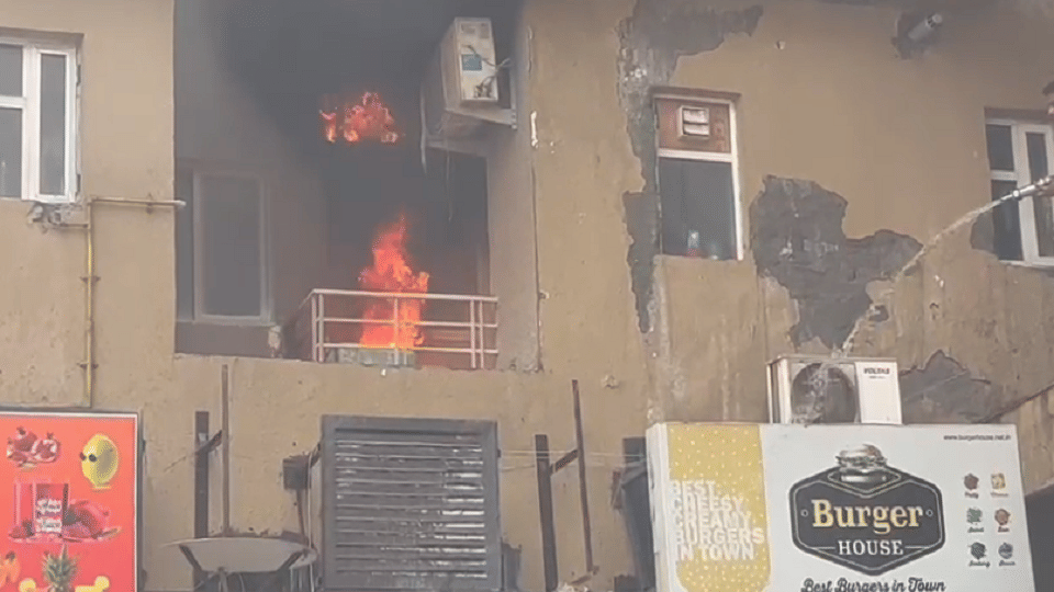 Noida Fire broke out in Paras Teria Studio apartment