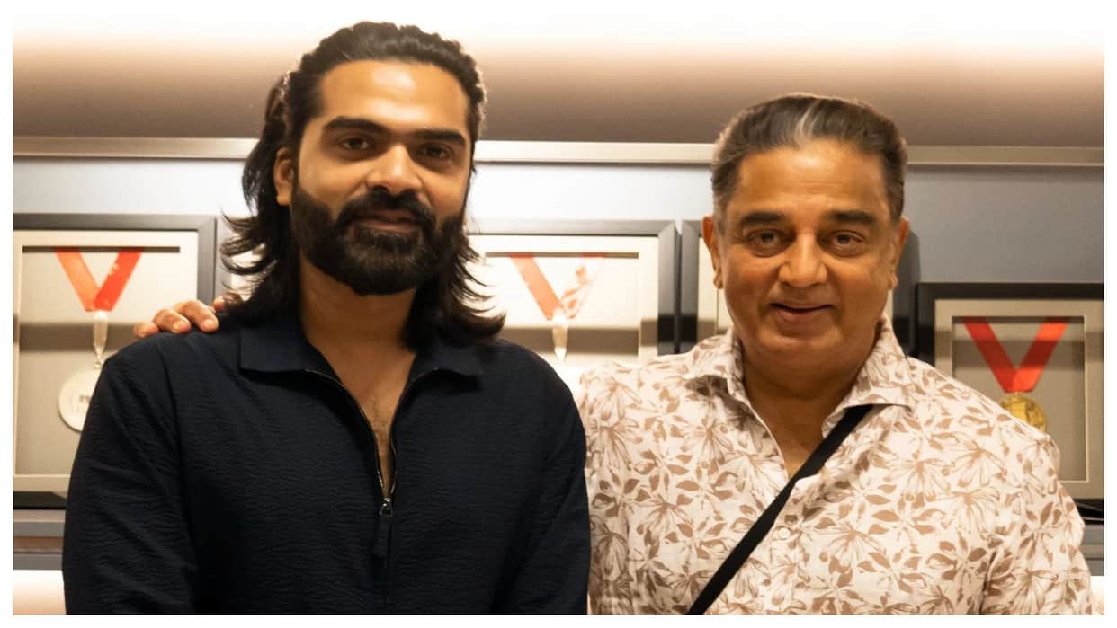 Silambarasan TR begins his next Film STR48 with Desingh Periyasamy Shares Pictures with producer Kamal Haasan