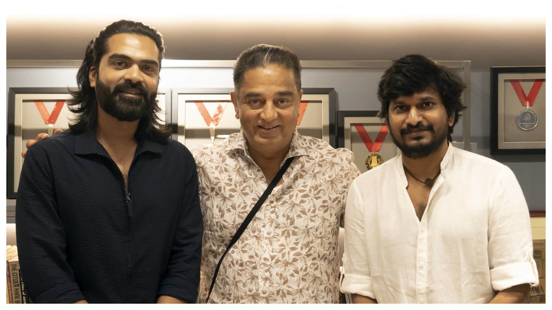 Silambarasan TR begins his next Film STR48 with Desingh Periyasamy Shares Pictures with producer Kamal Haasan