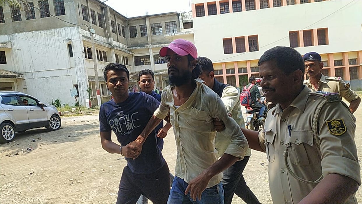 TMBU student leader attempt to suicide in Bhagalpur on the issue of BCA exam Tilka Manjhi Bhagalpur University