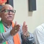 पूर्व प्रदेशाध्यक्ष अशोक परनामी ने की प्रेसवार्ता।