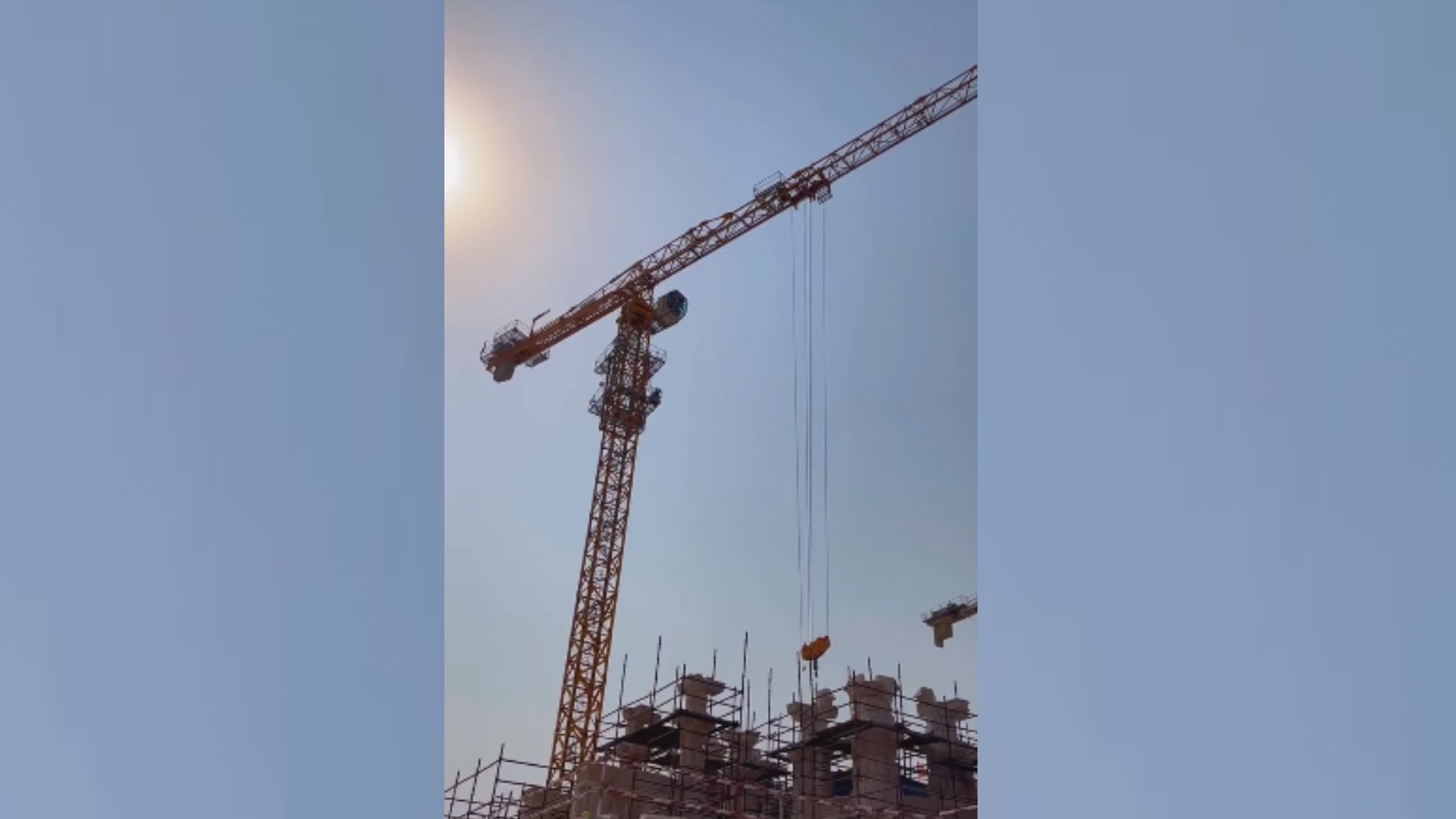 New video of Ram temple construction in Ayodhya.