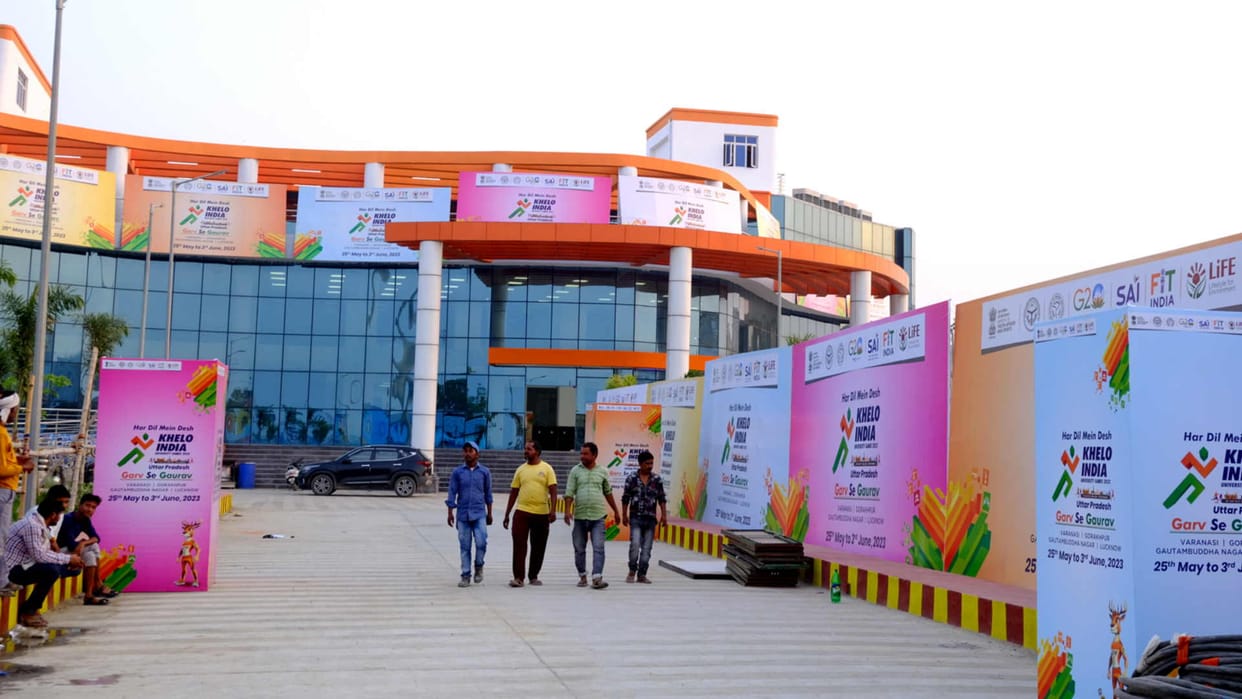 Preparations for rowing competition to be held at Ramgarhtal Gorakhpur