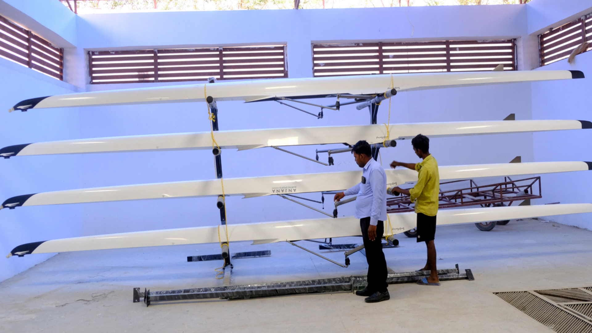 Preparations for rowing competition to be held at Ramgarhtal Gorakhpur