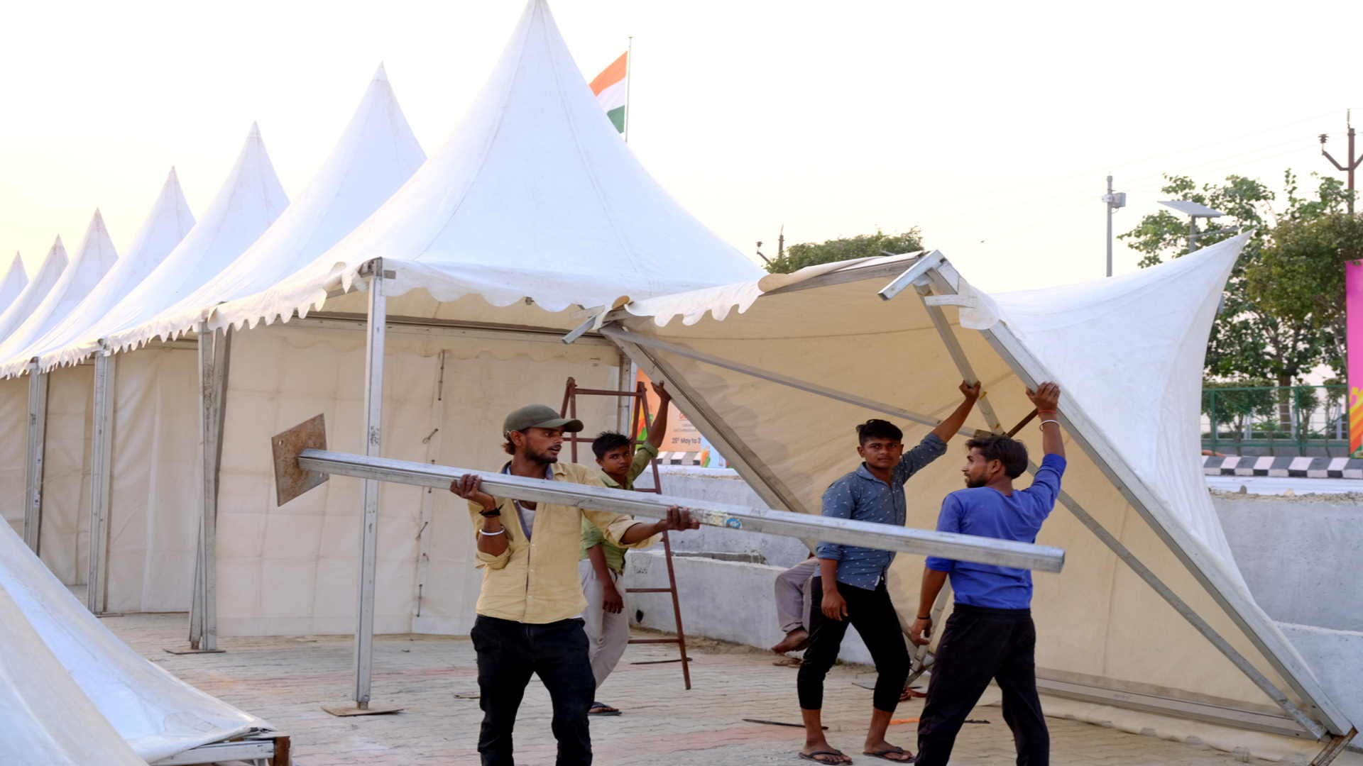 Preparations for rowing competition to be held at Ramgarhtal Gorakhpur