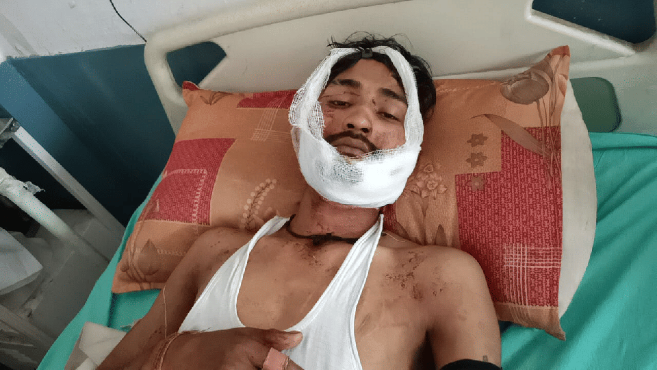 person attacked with a razor for not giving a drug packet