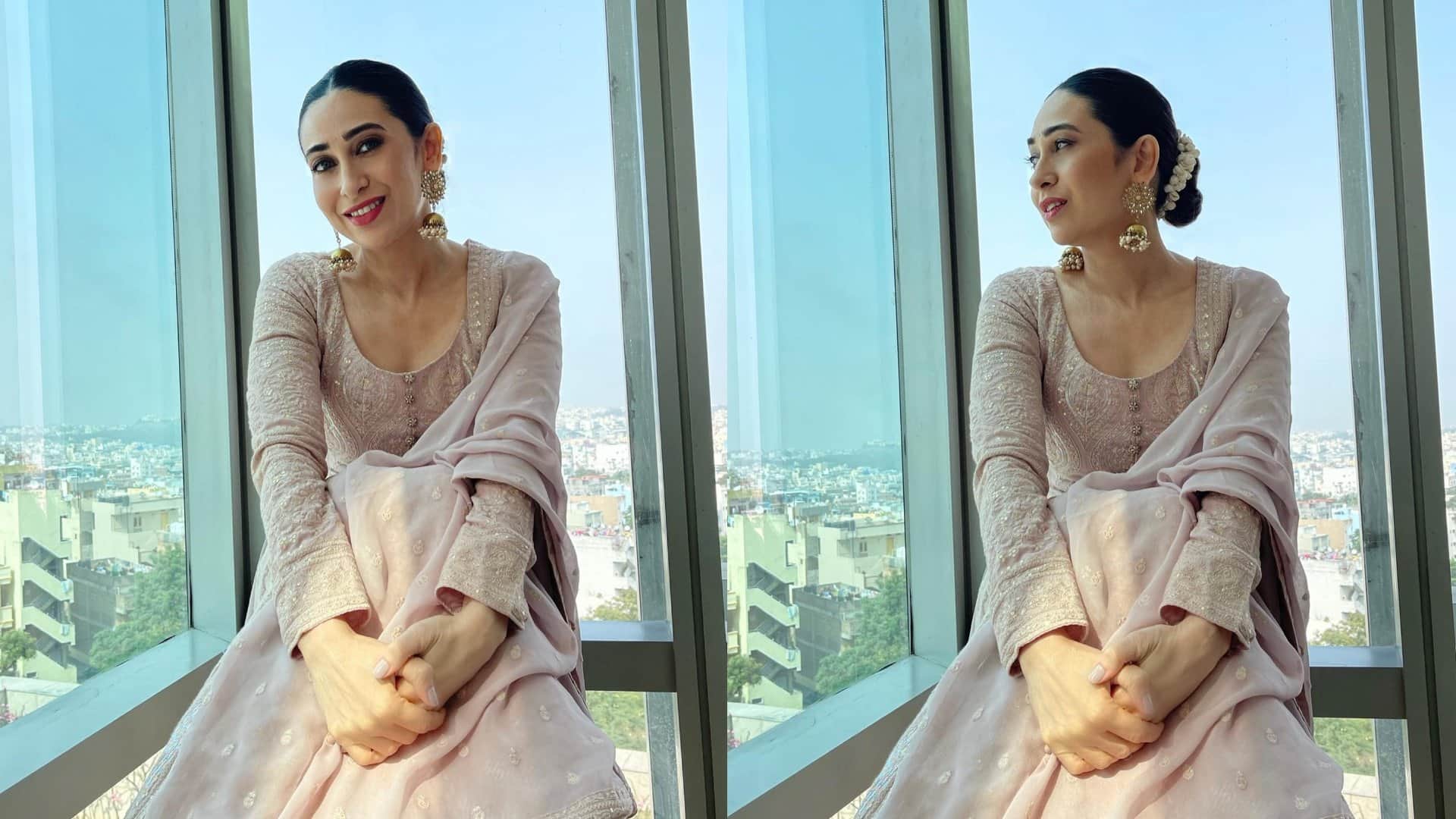 Hairstyle For Summer simple bun hairstyle of Kareena kapoor and karishma kapoor