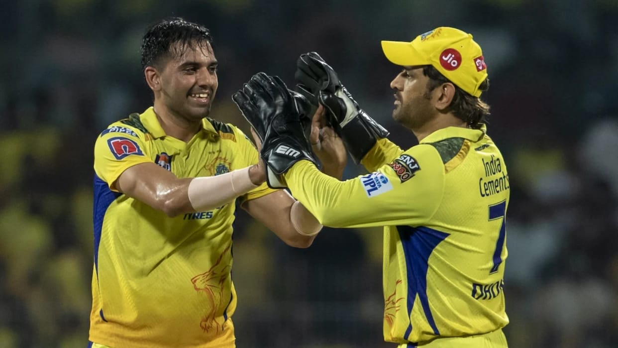 Chennai captain MS DHONI told Deepak Chahar drugs says he has been adopted by Tamil Nadu