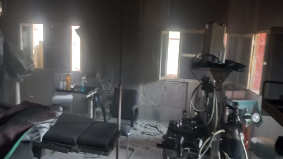 Fire broke out in OT of District Joint Hospital in Mathura