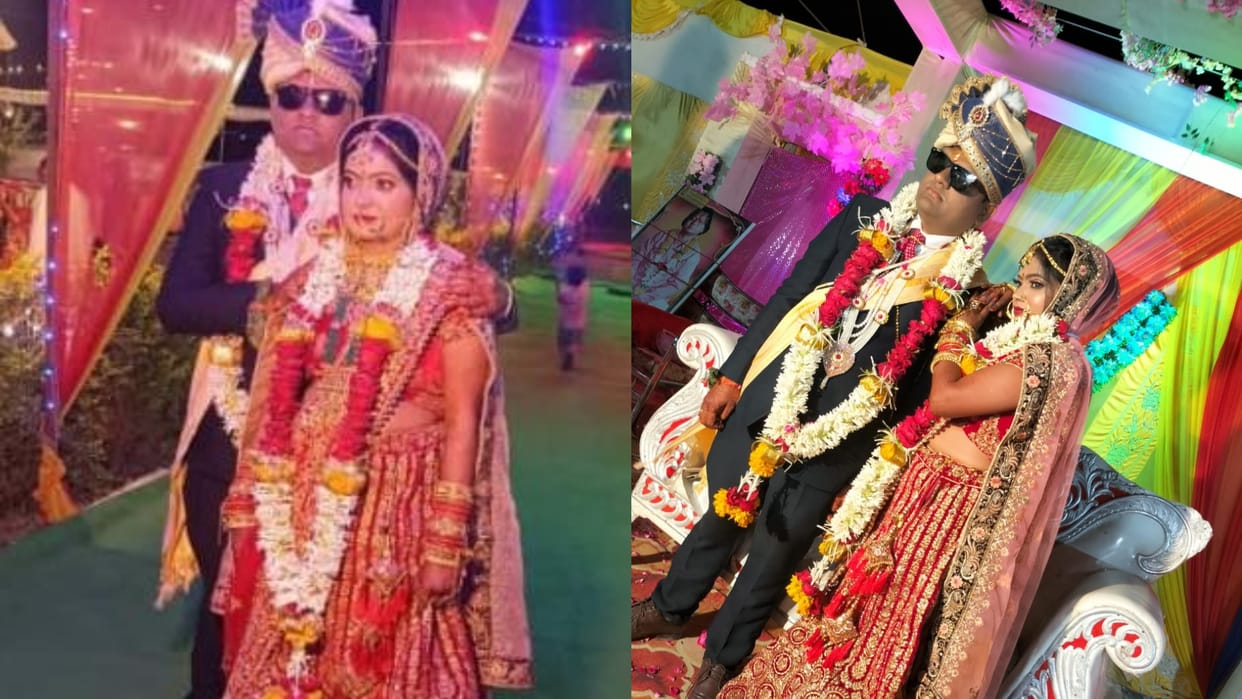 Damoh News: The girl set an example by marrying a blind man, people praised