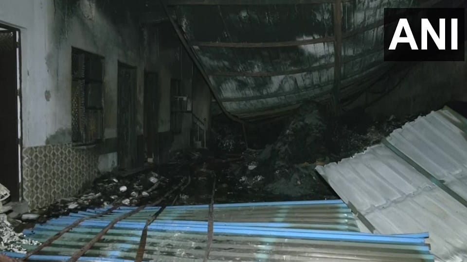 Fire broke out in plastic waste godown in Puth Khurd area of capital