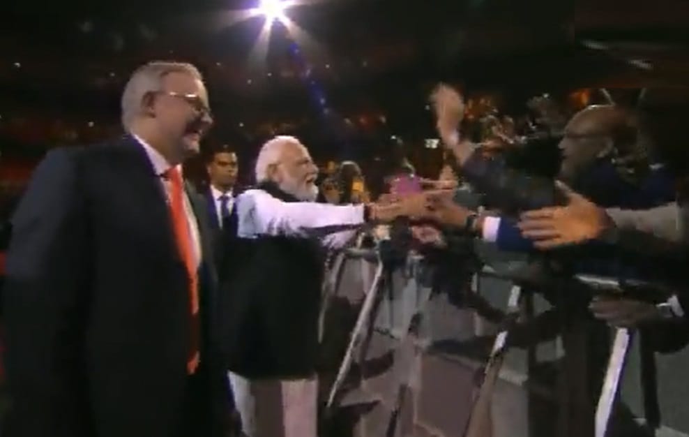Slogans of Bharat Mat Ki Jai started on seeing Prime Minister Modi in Sydney Event see photos