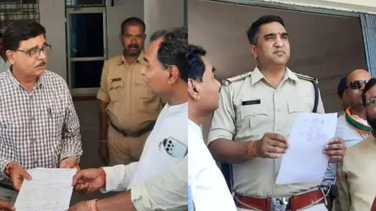 Rajgarh News Sarpanch beat secretary Pirulal Kataria with stick in closed room