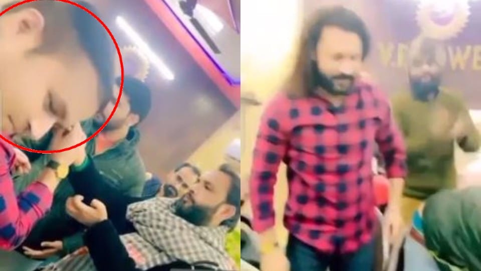 Constable Shamim in the birthday party with Ashraf brother-in-law Saddam