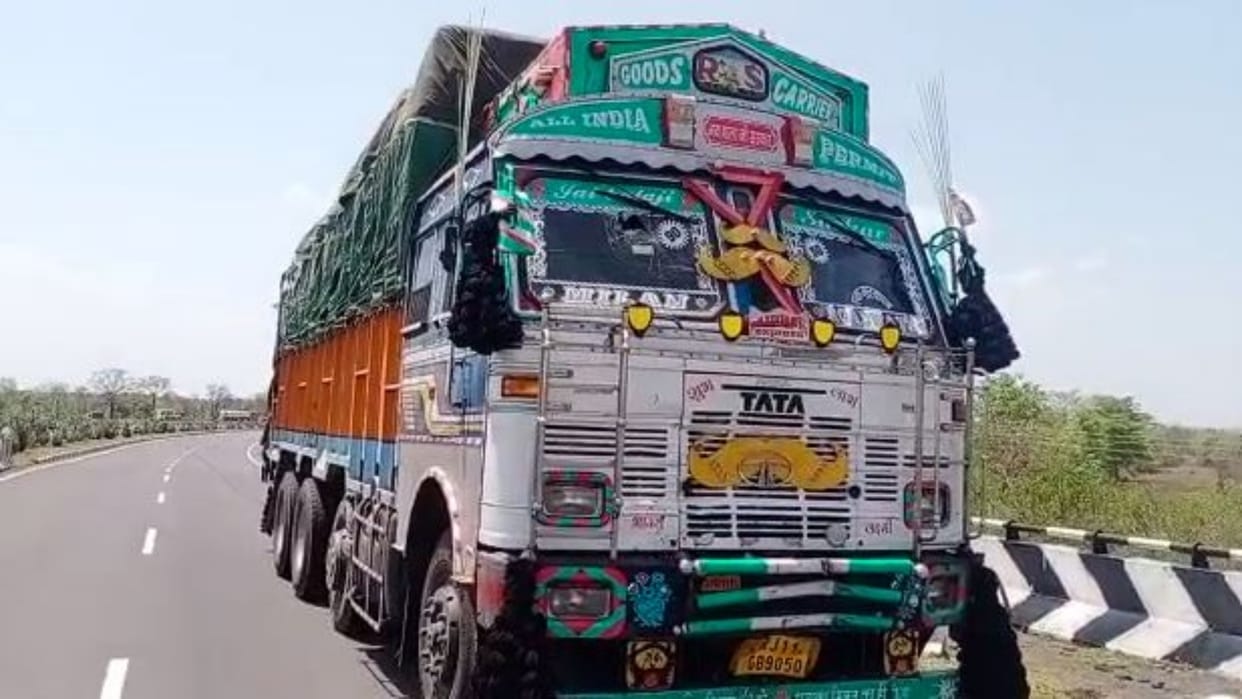 Sagar Road Accident Truck collided with bike rider three people including grandmother and grandson died