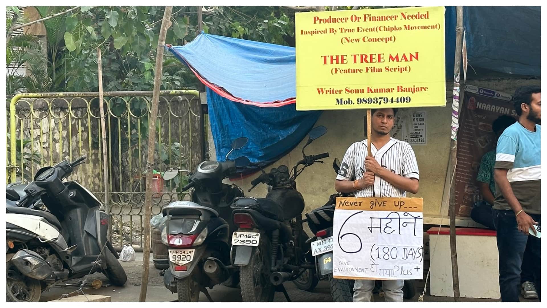 novel attempt by Writer Sonu Kumar Banjare chhattisgarh for his story on Bishnoi samaj Chipko movement