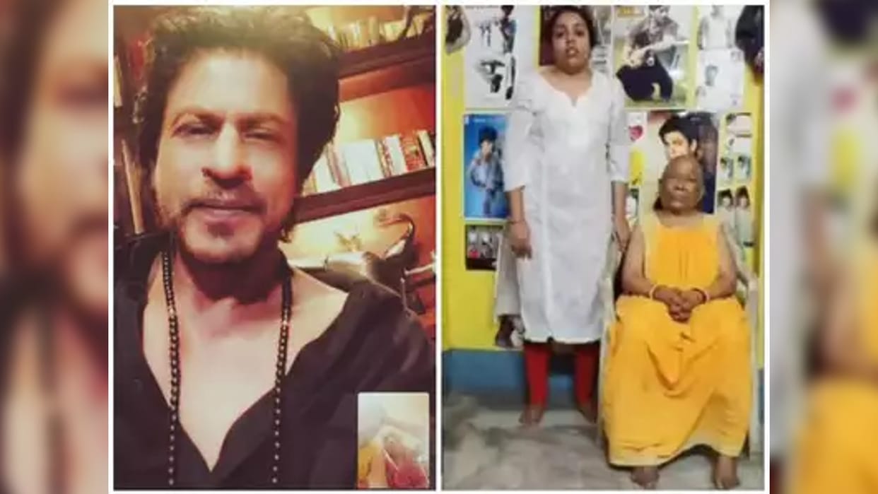 Shahrukh Khan fulfils 60 year old fan battling cancer wish by getting on video call and promise to visit home